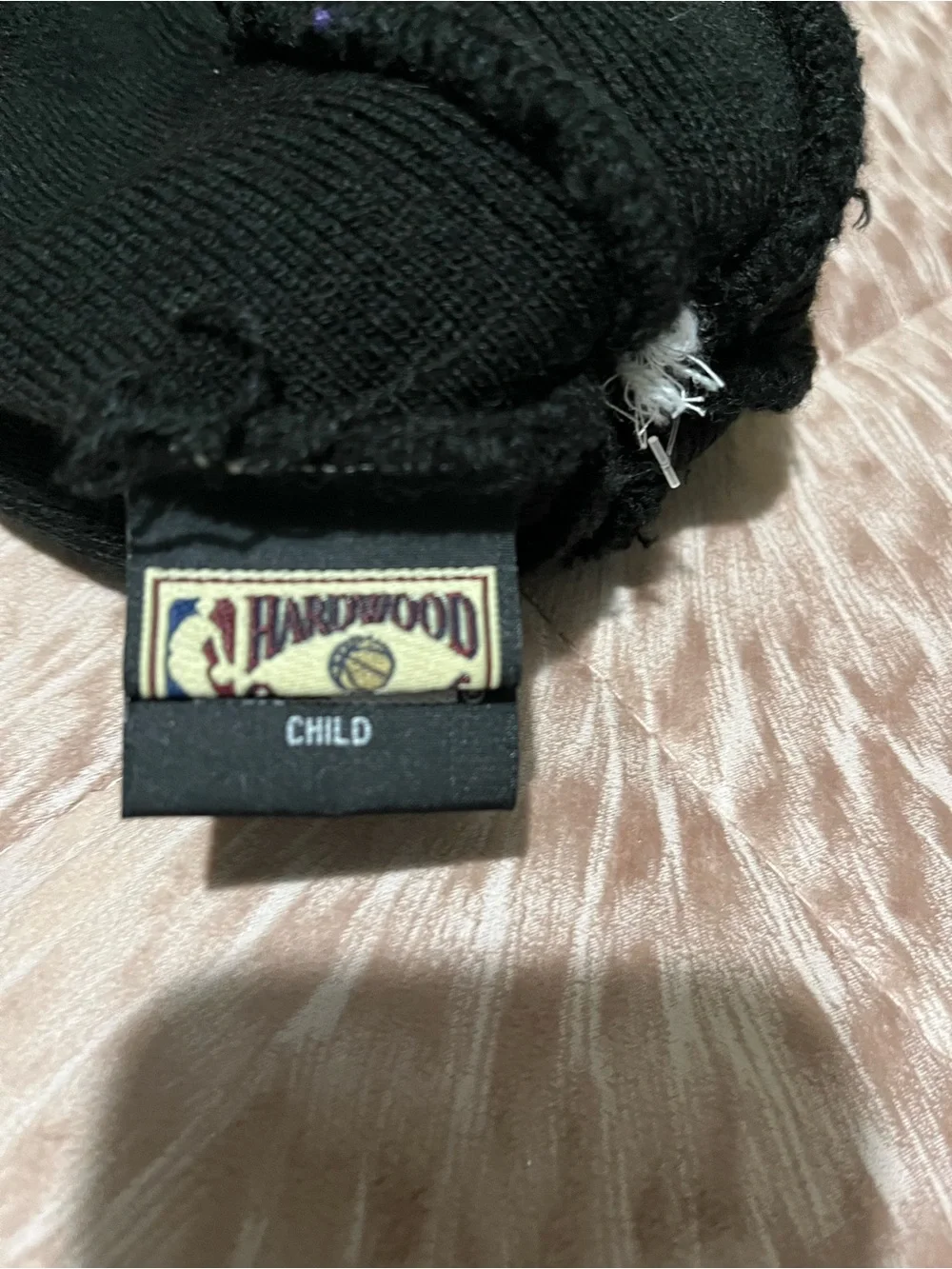 New Era Los Angeles Lakers Black Purple Yellow Pom Beanie